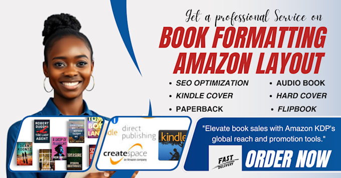 Gig Preview - Do book formatting, self publishing, kindle formatting, amazon kdp publishing