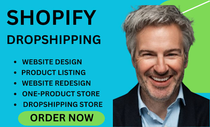 Gig Preview - Design, redesign shopify store, shopify dropshipping store