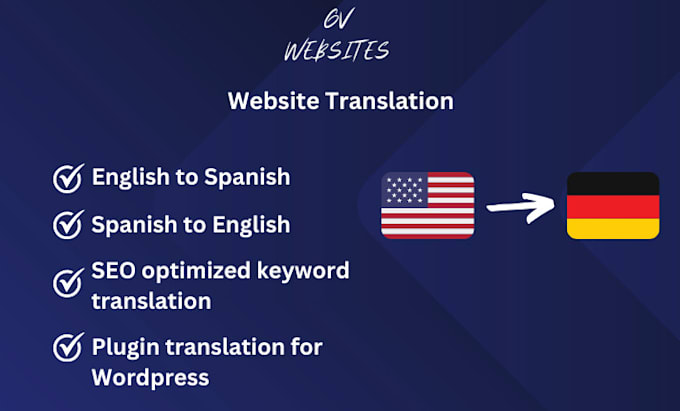 Gig Preview - Translate your website from english to spanish or viceversa