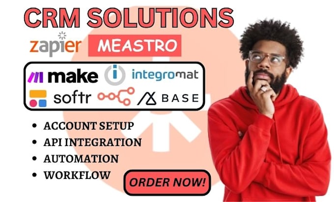 Gig Preview - Do airtable bases make com automation softr block script zapier integromat n8n