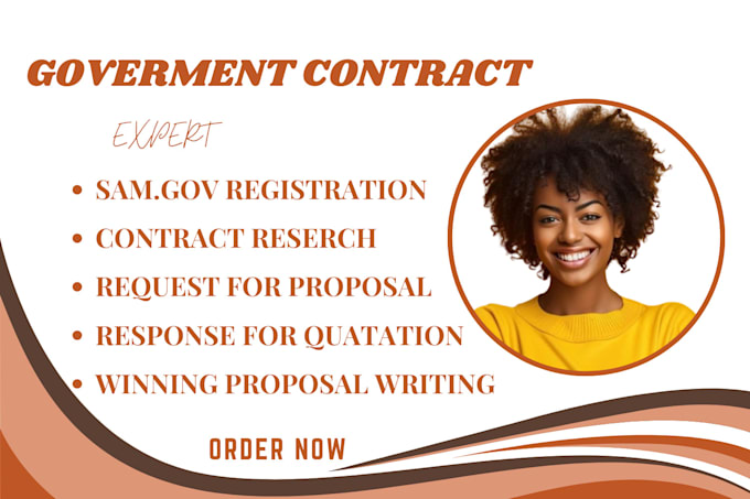 Gig Preview - Setup winning bid proposal, research, and response to rfp, government contract