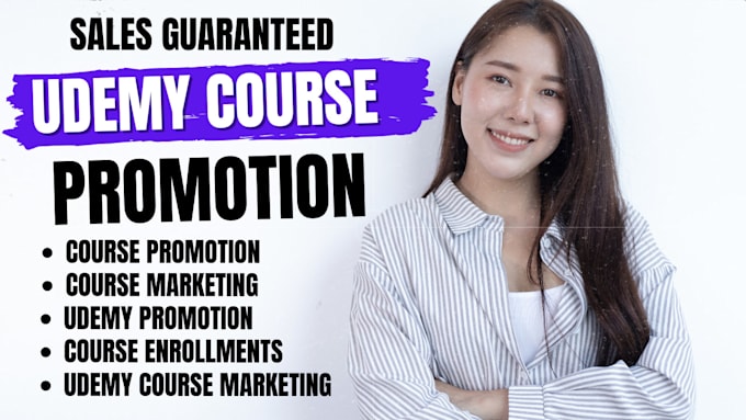 Gig Preview - Promote udemy online course, udemy course marketing, thinkific course promotion