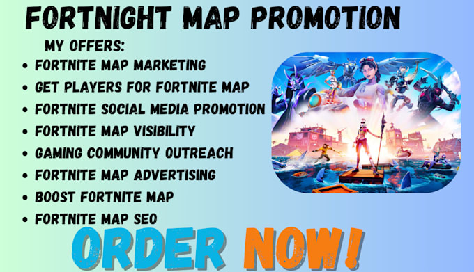 Gig Preview - Create fortnight map promotion for online game with realistic fortnight map ufen