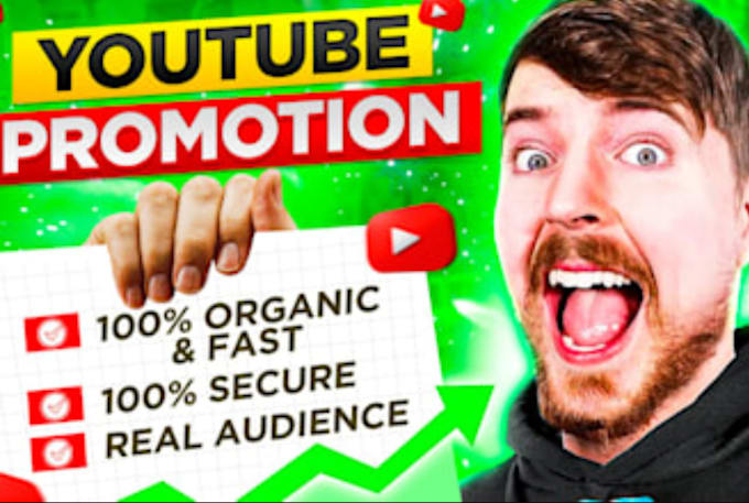 Gig Preview - Do super fast youtube video promotion with google ads organic shoutout view subs