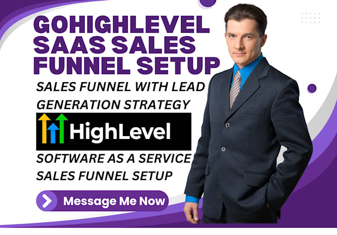 Gig Preview - Build high converting gohighlevel saas sales funnel with lead magnet strategy