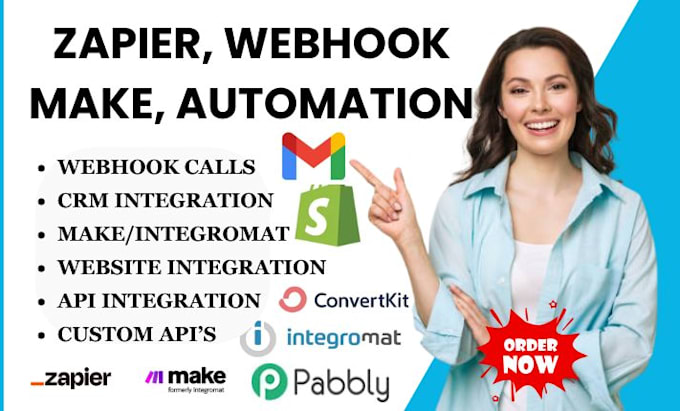 Bestseller - do zapier integromat make automation zapier webhook API integration facebook ads