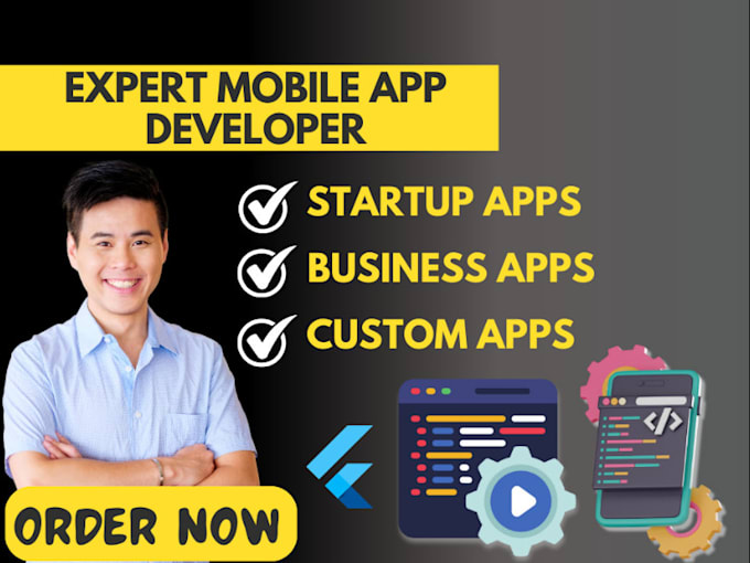 Gig Preview - Do ios app development android app creation flutter mobile app development