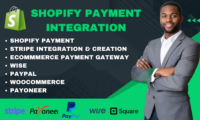 Gig Preview - Integrate shopify payment gateway paypal klarna wise stripe payment in 24 hrs