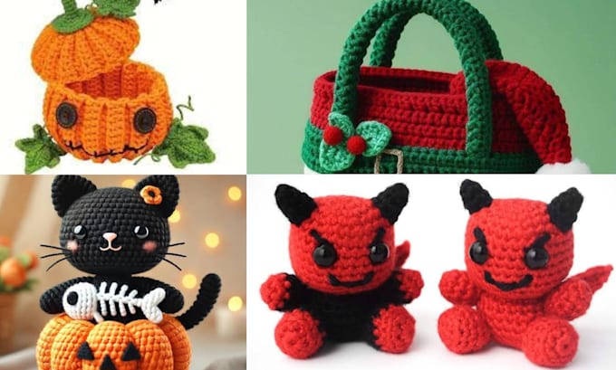 Gig Preview - Amigurumi crochet patterns for halloween and christmas