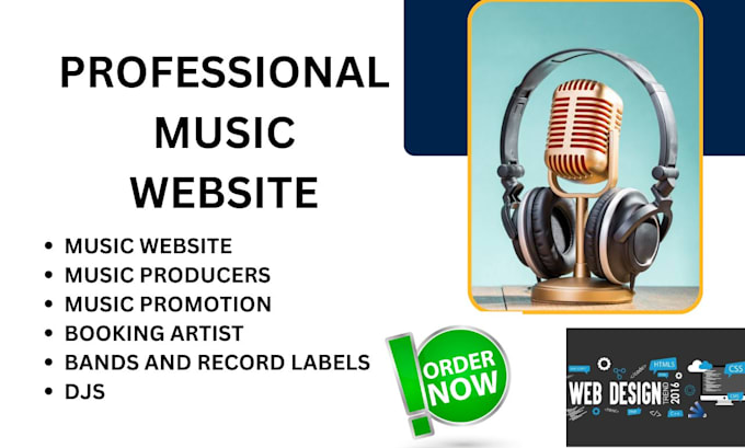 Bestseller - build create a music website for bands, record labels, djs, producers, and music