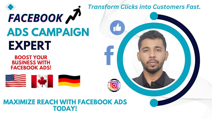 Gig Preview - Run facebook ads campaign, marketing, advertising, fb and instagram ad manager