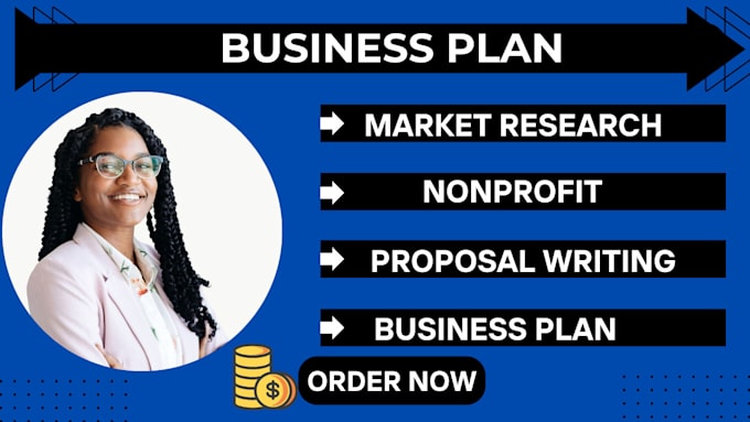 Gig Preview - Do business plan nonprofit market research bid proposal business application