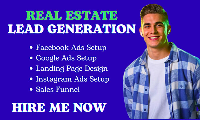 Gig Preview - Real estate leads real estate marketing real estate facebook ads landing page