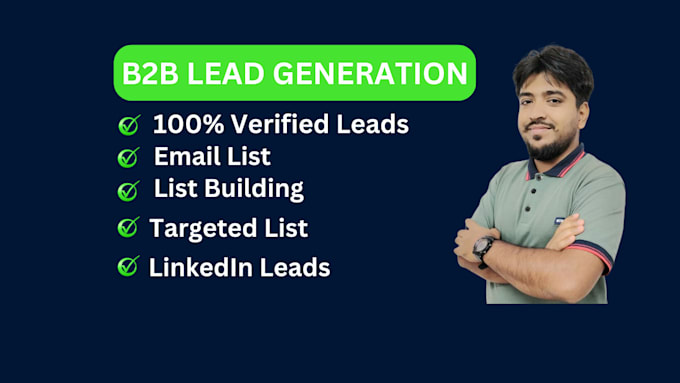 Gig Preview - Do b2b lead generation email list building for any company