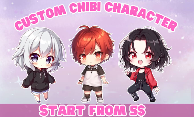 Bestseller - draw chibi custom from your character, pfp, pet, or food