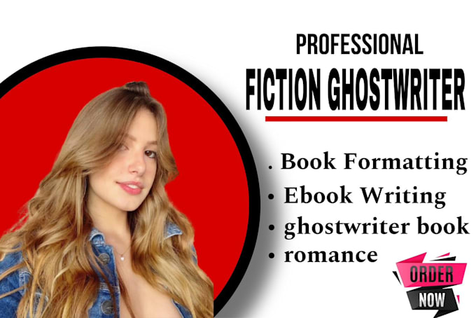 Gig Preview - Do book writer ebook writer fiction nonfiction book romance ghostwriter book