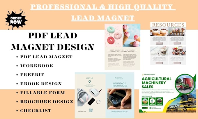 Gig Preview - Design PDF lead magnet, checkist, lead magnet, ebook design, freebies