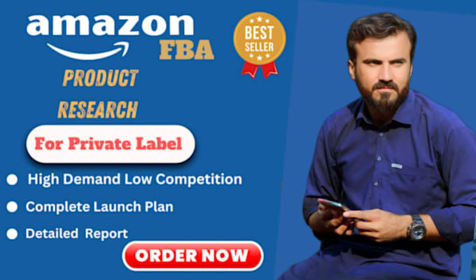 Gig Preview - Do amazon fba product research, amazon product research for fba private label