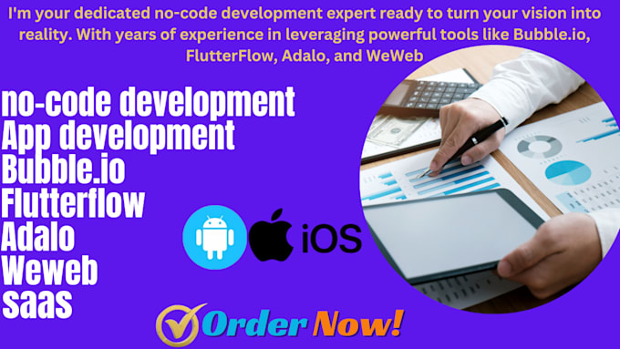 Bestseller - develop bubble io app bubble mvp adalo app saas website, flutterflow ios app