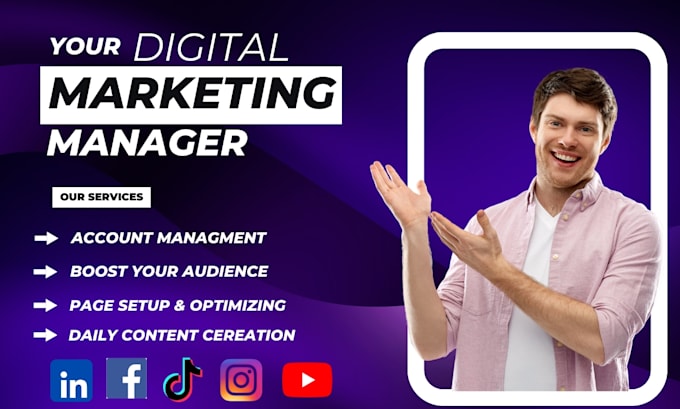 Gig Preview - Be your content creator and social media manager