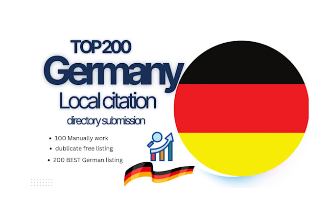 Gig Preview - Do top 200 local citations for german local business SEO