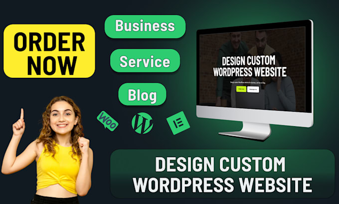 Gig Preview - Design wordpress website for business, service, or blog