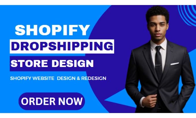 Gig Preview - Professional design and redesign your shopify store create dropshipping website