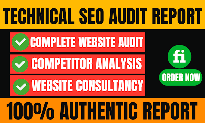 Gig Preview - Provide you authentic seo audit report and do consultancy