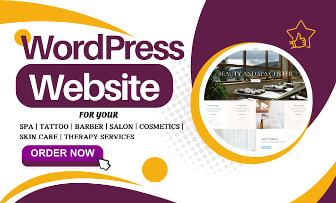 Gig Preview - Transform tattoo spa barbing salon beauty therapy website using wordpress cms