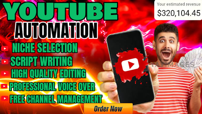 Gig Preview - Setup 2024 youtube automation channel, viral faceless cash cow video, monetize