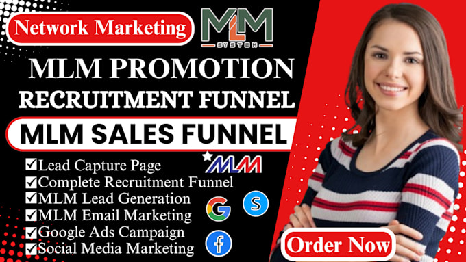 Bestseller - setup mlm sales funnel, mlm affillate recruiting funnel, mlm network marketing