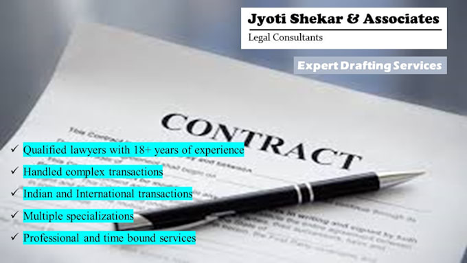 Gig Preview - Draft precise contracts and legal documents for you