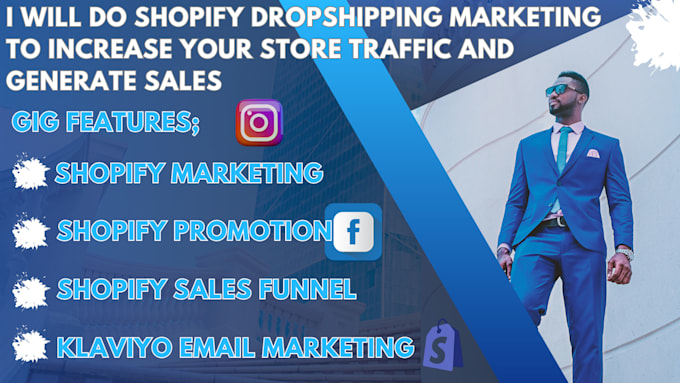 Gig Preview - Do shopify promotion to boost shopify dropshipping marketing store to 7 figures