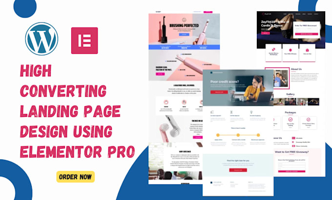 Gig Preview - Create high converting landing page