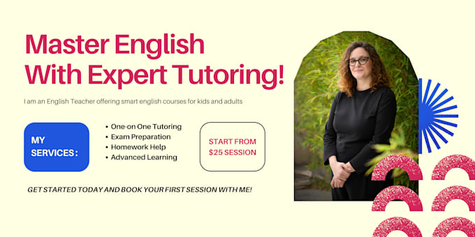 Gig Preview - Help you master english with fun and effective lessons for all ages