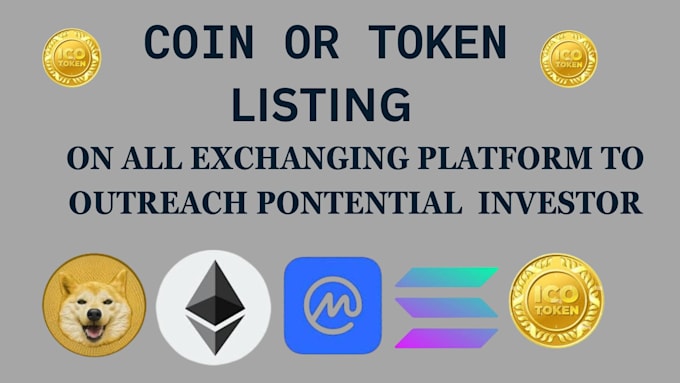 Gig Preview - Do coin listing, token listing, ico memecoin crypto website promotion