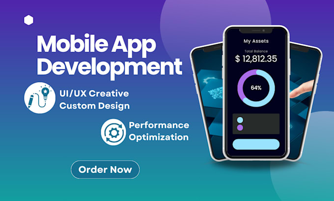 Gig Preview - Do ui ux creative custom design, mobile app design and development, app website