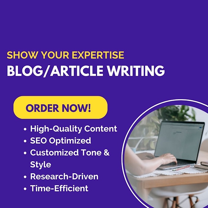 Gig Preview - Write SEO blogs and articles for your business that convert