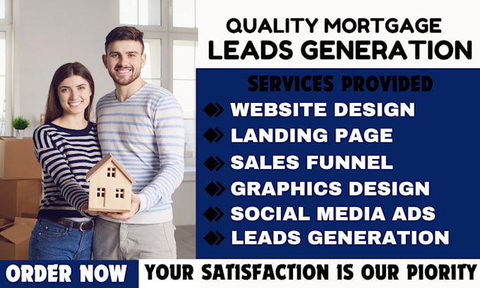 Gig Preview - Mortgage website mortgage leads mortgage sales funnel mortgage landing page