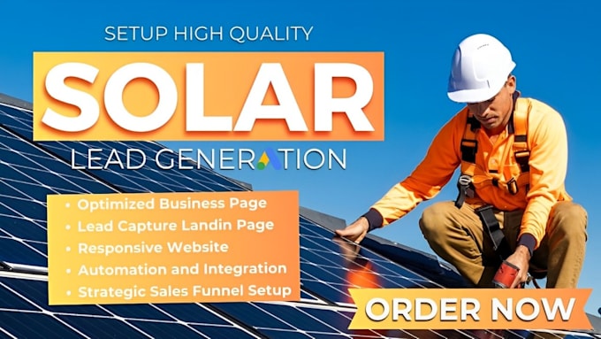 Gig Preview - Generate solar leads roofing leads home owner leads solar lead generation