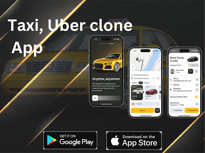 Gig Preview - Develop taxi booking app taxi app rideshare app gojek uber clone app carpool app