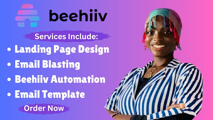 Gig Preview - Create and set up beehiiv landing page for your posts and newsletter