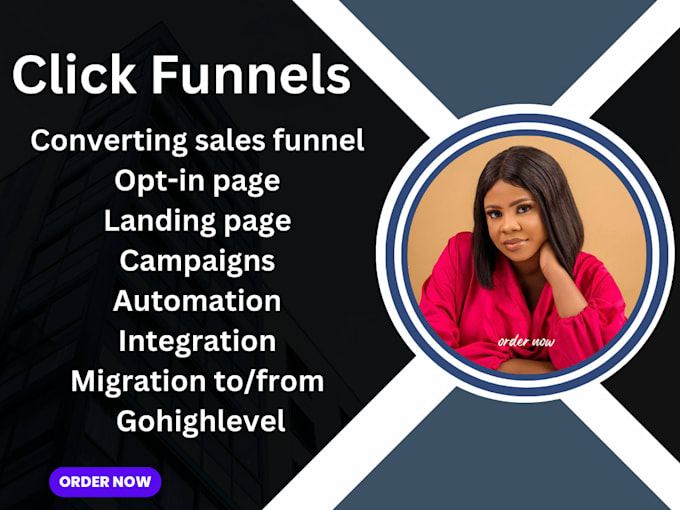 Gig Preview - Design clickfunnels sales funnel, click funnel website