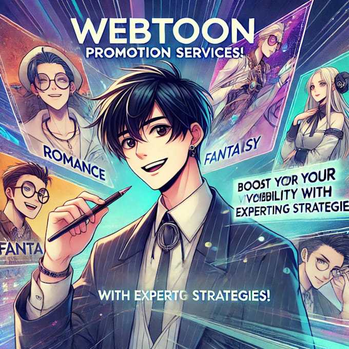 Gig Preview - Enhance your manga book, webtoon, or ebook with professional promotion