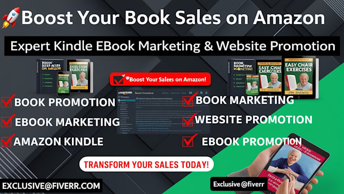 Gig Preview - Do book promotion, amazon kdp ads and ebook marketing