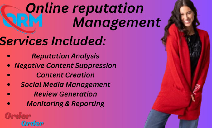 Gig Preview - Create best online reputation management reverse seo and push down negative link