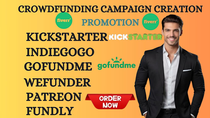 Bestseller - do crowdfunding campaign creation and promotion gofundme kickstarter indiegogo