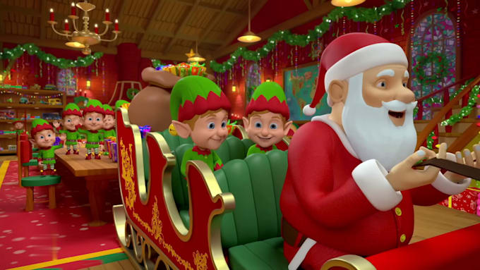 Gig Preview - Do 3d christmas animation merry christmas character animation 3d animation