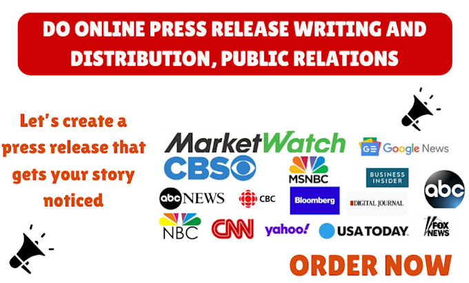 Bestseller - do online press release writing and distribution, public relations