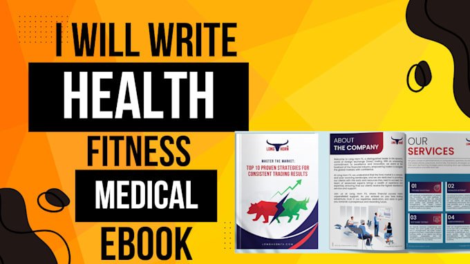 Gig Preview - Write fitness, health and medical ebook and book, ebook writer and ghostwriter